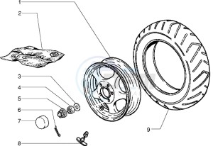 Sfera RST 125 drawing Rear Wheel