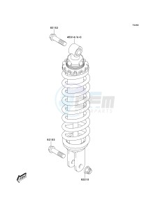 KLX 125 A (A1-A3) drawing SHOCK ABSORBER-- S- -