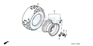 TRX90XE TRX90 Europe Direct - (ED) drawing REAR WHEEL