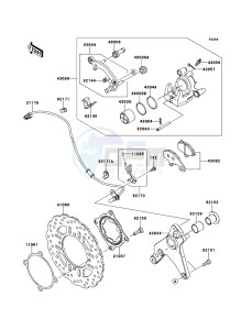 Z1000SX ABS ZX1000HDF FR GB XX (EU ME A(FRICA) drawing Rear Brake