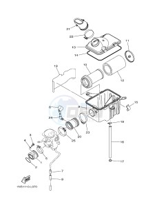 YFM350A YFM350TE GRIZZLY 350 2WD (B142 B143 B144) drawing INTAKE