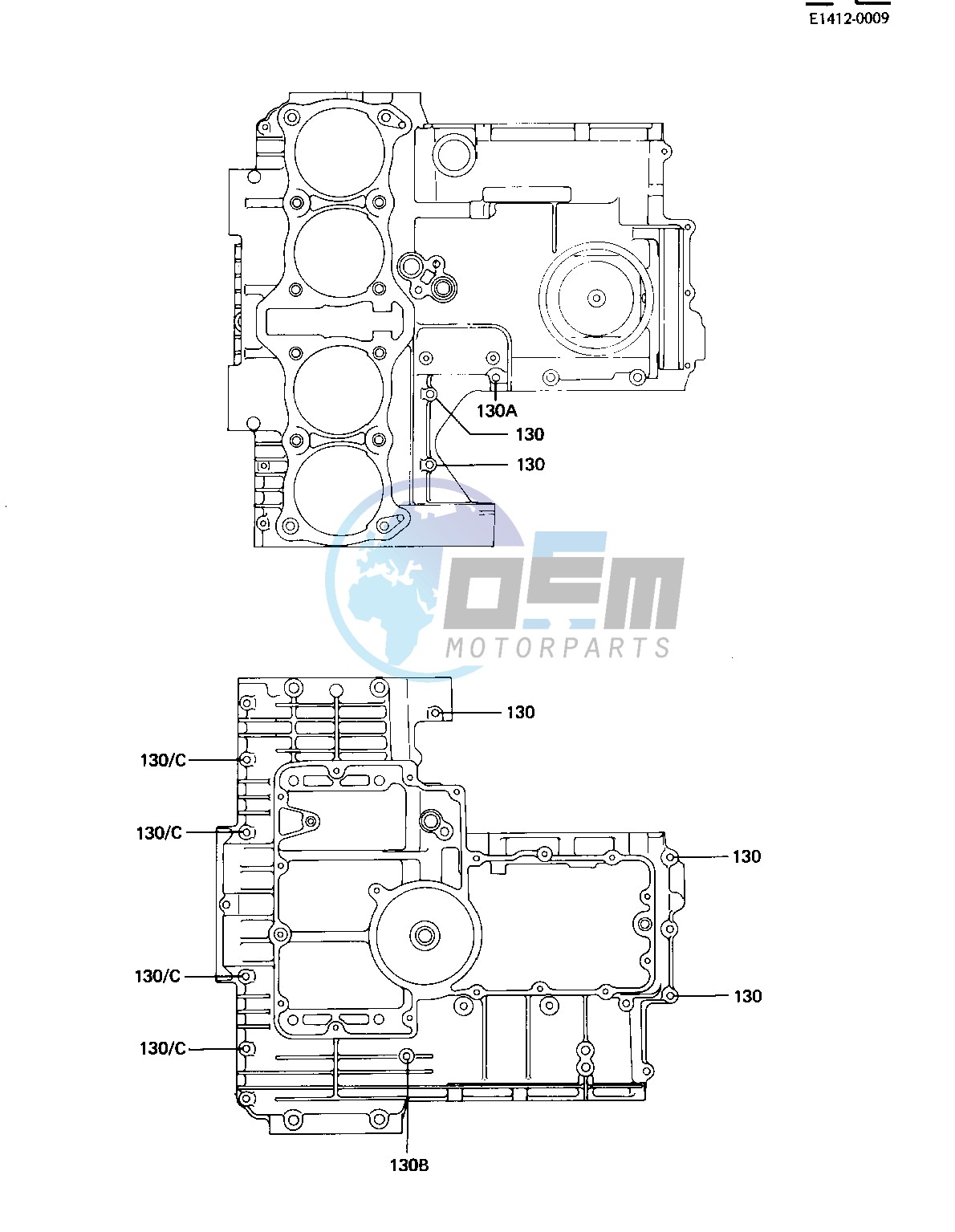 CRANKCASE BOLT & STUD PATTERN