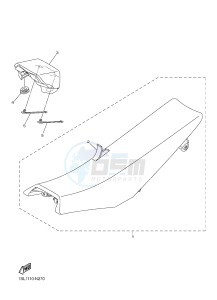 YZ450FX (B912 B913 B914 B914 B915) drawing SEAT