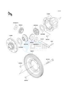 KAF 950 B [MULE 3010 DIESEL 4X4] (B7F) B6F drawing DIFFERENTIAL