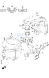 DF 200A drawing Silencer/Ring Gear Cover