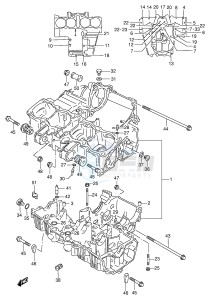 GSX750F (E4) drawing CRANKCASE