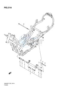 AN400 BURGMAN EU-UK drawing FRAME