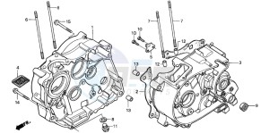 XR80R drawing CRANKCASE