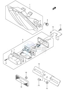 SV1000 (E2) drawing TAIL LAMP (SV1000SK5 S1K5 S2K5)