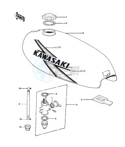 KD 100 M (M1-M4) drawing FUEL TANK