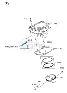 RM-Z250 (E24) drawing CYLINDER PISTON