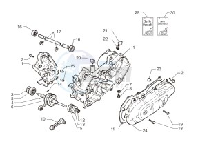 Ark AC 45 Glossy Black-Silver 50 drawing Crankcase – Crankshaft