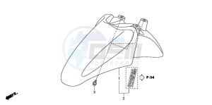 SH300 drawing FRONT FENDER