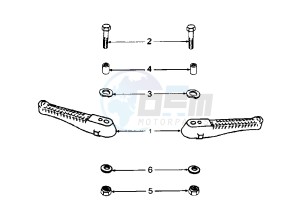 X–FIGHT - 100 cc drawing FOOTREST