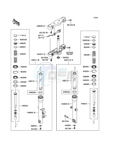 VN900_CUSTOM VN900C7F GB XX (EU ME A(FRICA) drawing Front Fork