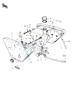 KH 100 B (B7-B8) drawing SIDE COVERS_OIL TANK