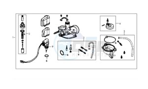 JET EURO X 100 L6 drawing CARBURATOR