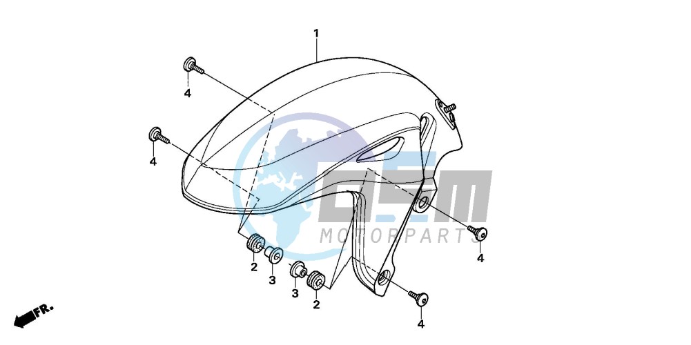 FRONT FENDER (CB600F5/6)