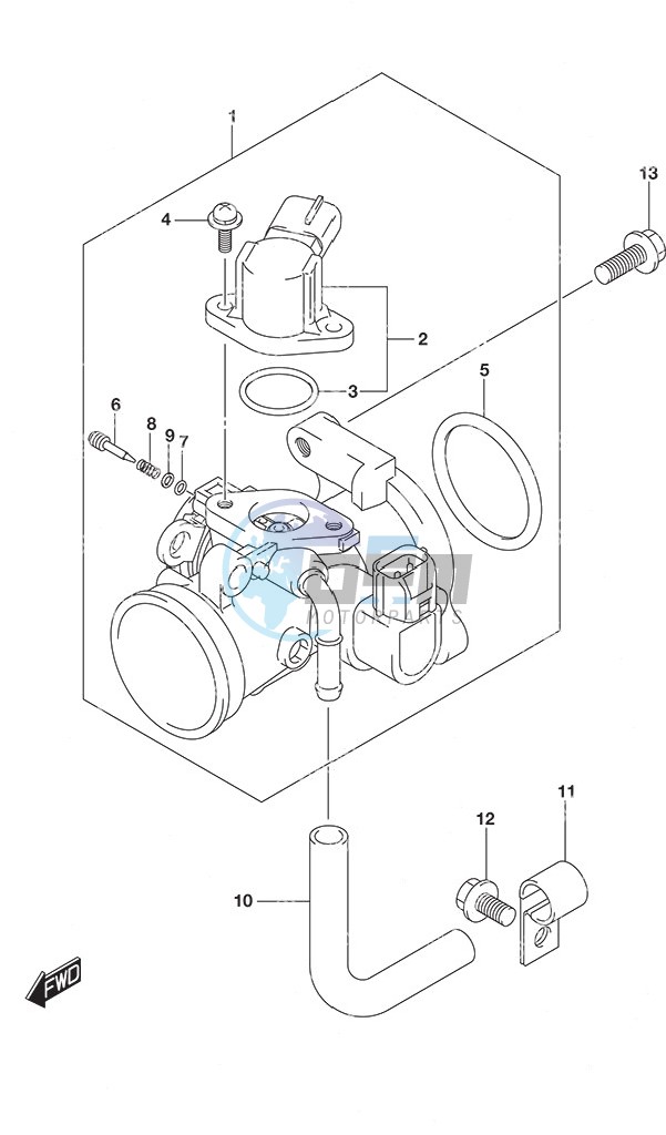 Throttle Body Non-Remote Control