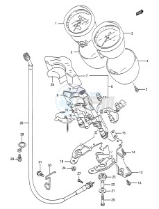 GSF400 (E28) Bandit drawing SPEEDOMETER