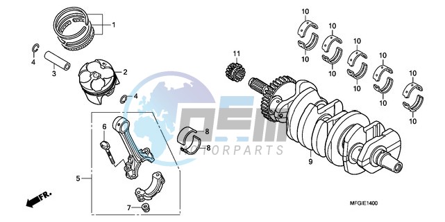 CRANKSHAFT/PISTON