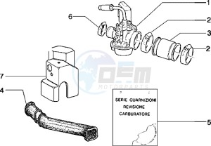 Typhoon 50 X drawing Carburettor