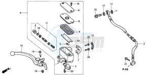 GL1800A drawing FR. BRAKE MASTER CYLINDER