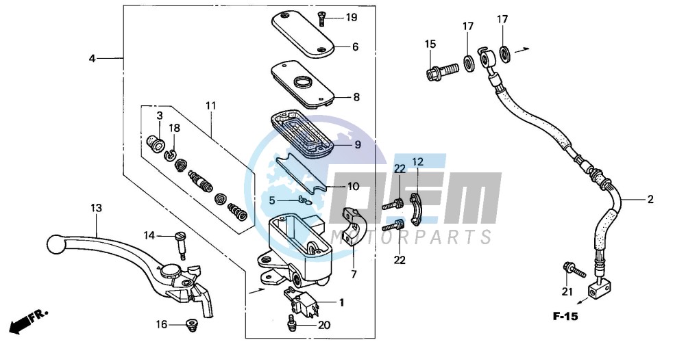 FR. BRAKE MASTER CYLINDER