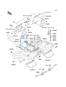 KVF360 KVF360-B3 EU drawing Rear Fender(s)