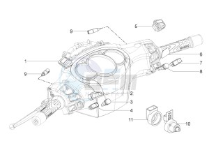 Beverly 350 4t 4v ie e3 ( USA - ca ) USA_CAL drawing Selectors - Switches - Buttons