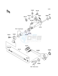 Z1000 ZR1000-A3H FR GB XX (EU ME A(FRICA) drawing Gear Change Mechanism