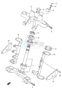 GSX750 (E4) drawing STEERING STEM