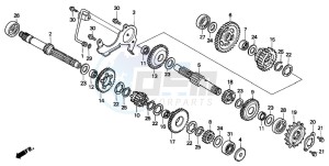 XL600V TRANSALP drawing TRANSMISSION