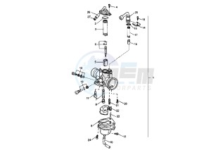 YQ AEROX 100 drawing CARBURETOR