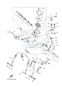 XSR700 MTM690 (BEE1) drawing FRONT MASTER CYLINDER