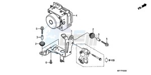 XL700VA9 France - (F / ABS CMF) drawing ABS MODULATOR