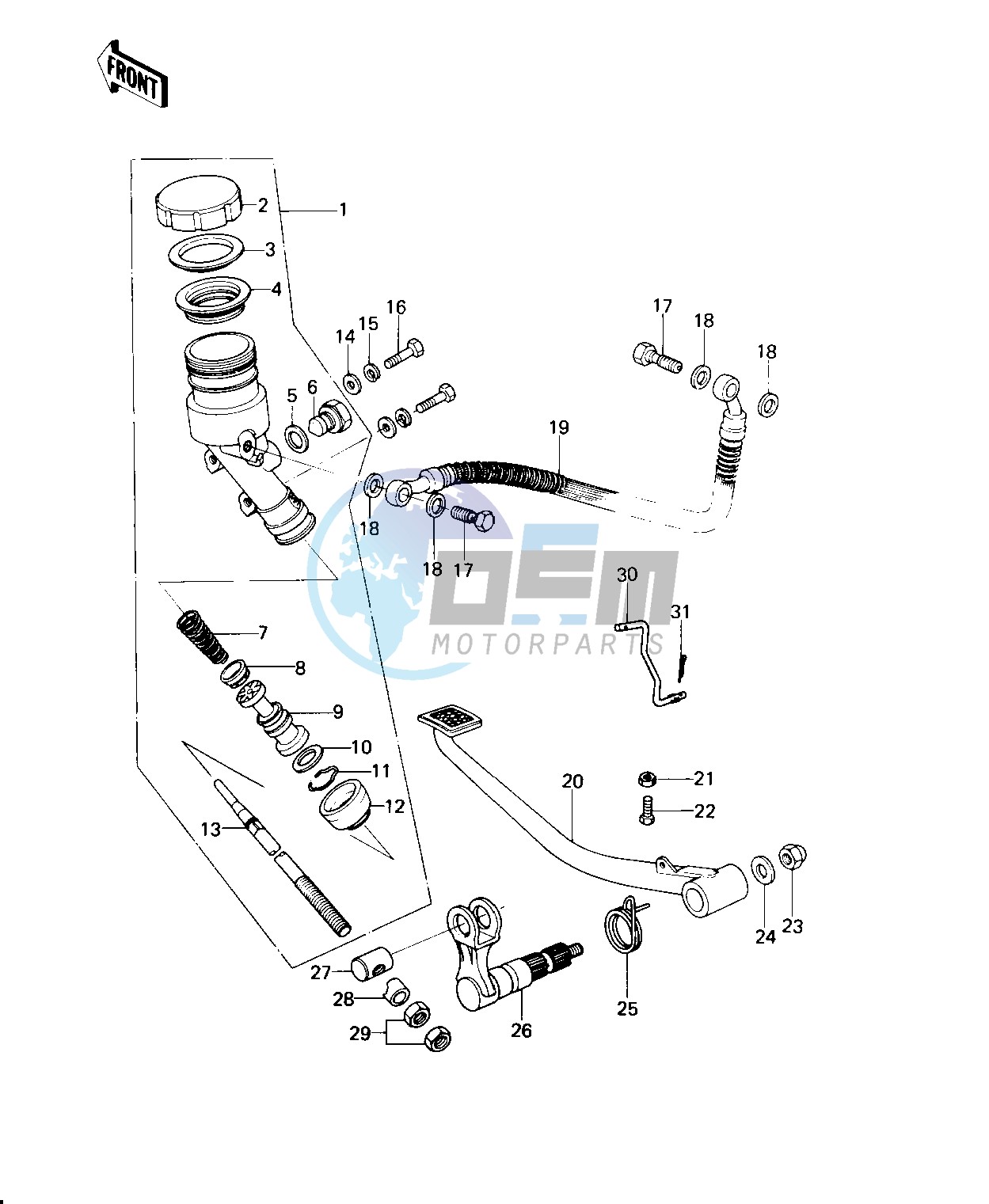 REAR MASTER CYLINDER_BRAKE PEDAL