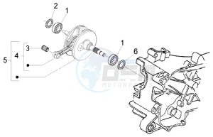 Fly 50 2t drawing Crankshaft