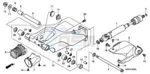 VFR1200FB drawing SWINGARM