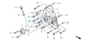 FJS600D SILVER WING drawing RIGHT CRANKCASE COVER