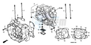 TRX250XC drawing CRANKCASE