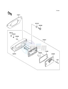 KVF360 KVF360B8F EU drawing Taillight(s)