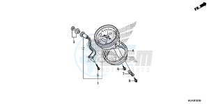 VT750C2SD UK - (E) drawing METER (VT750C/C2S/CA/CS)