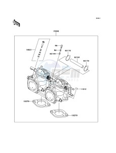 JET SKI X-2 JF800A7F EU drawing Carburetor