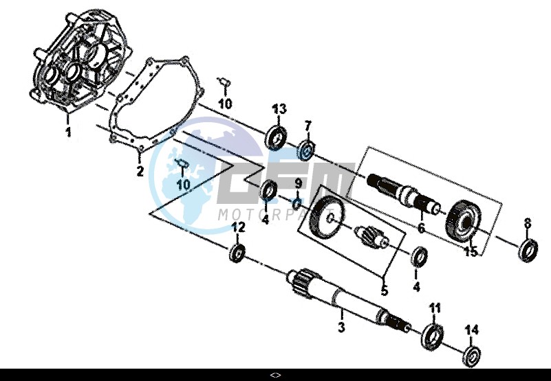 MISSION CASE-DRIVE SHAFT