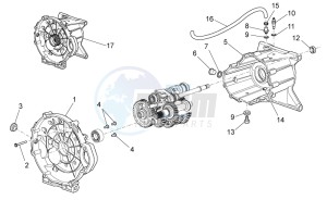 Norge 1200 IE 8V Polizia Stradale drawing Transmission cage