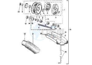 103 - 50 cc drawing FRONT WHEEL VOGSM