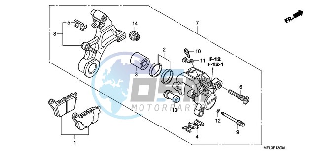 REAR BRAKE CALIPER