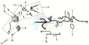 VS 125S drawing WIRING HARNASS - IGNITION LOCK - CDI UNIT