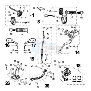 FIGHT Z drawing BRAKE CALIPER *AJP* *SOVEREP*